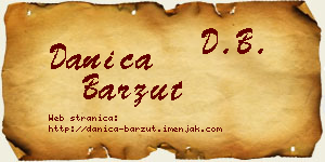 Danica Barzut vizit kartica
